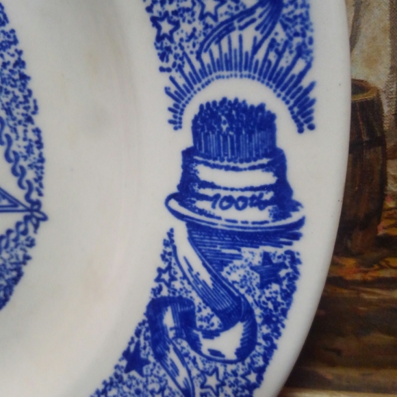 Vtg 1950 💎 Masonic 50s Plate ⭐ Order of the Eastern Star ✨ Freemason Antique - Picture 7 of 9